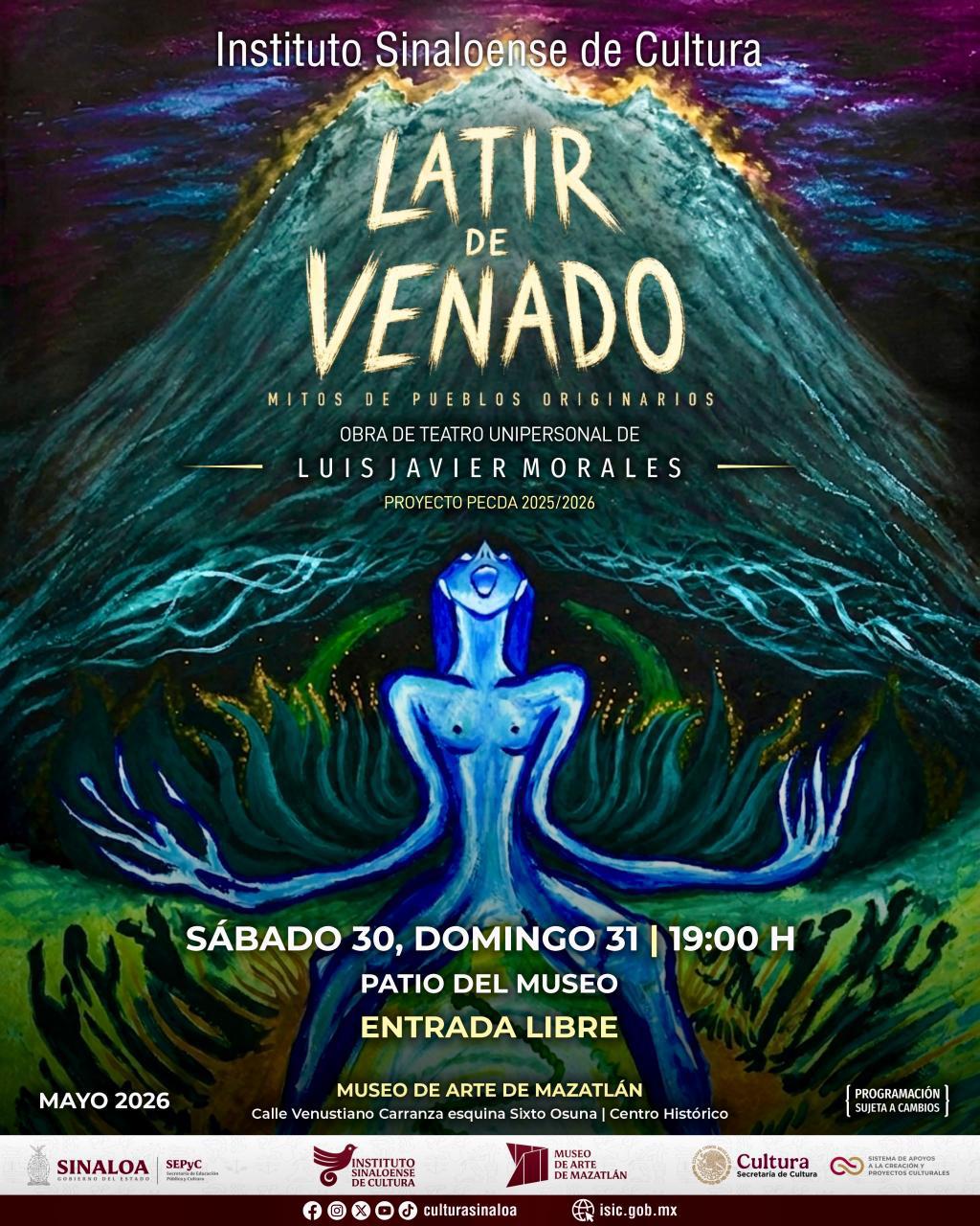 $!La obra se presentará los días 30 y 31 de mayo en el Museo de Arte de Mazatlán.