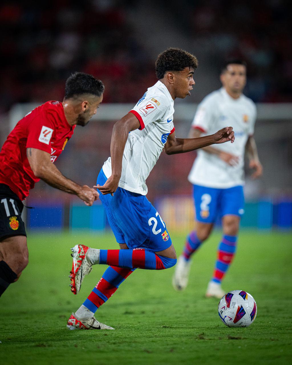 $!El Mallorca de Javier Agurre frena al Barcelona, al arrancarle un empate