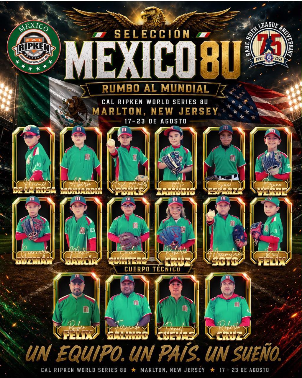 $!Peloteritos sinaloenses buscan apoyo para defender el título mundial Cal Ripken 8U