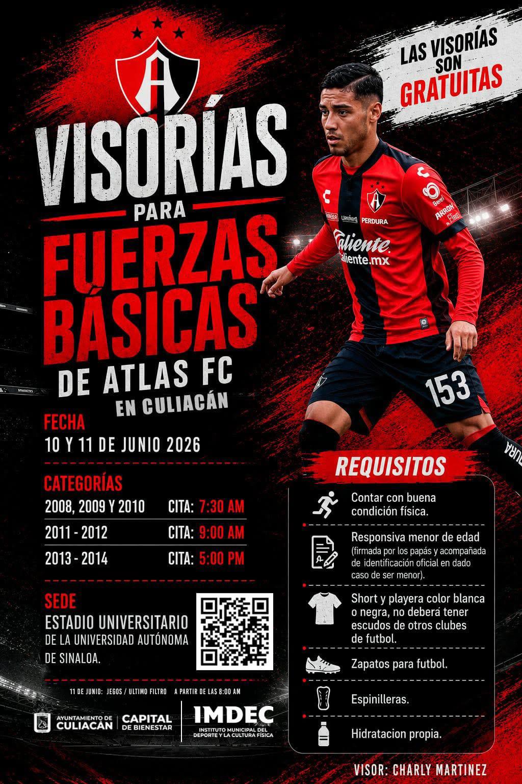 $!Atlas realizará visorías gratuitas en Culiacán para captar talento juvenil