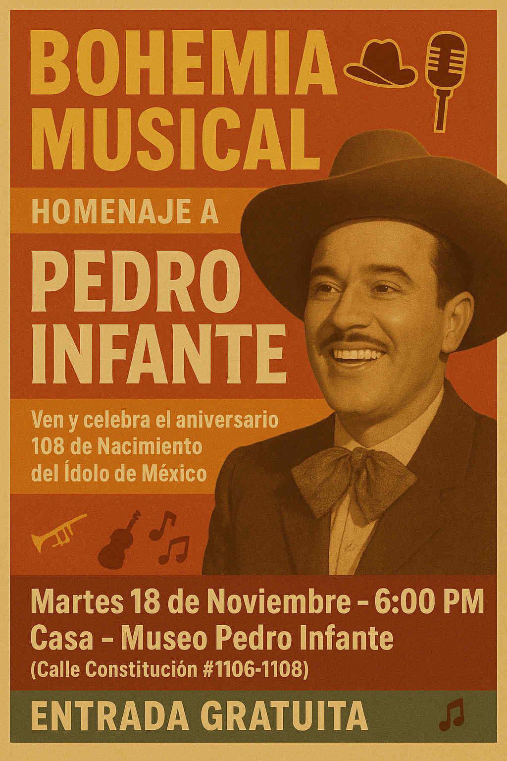 $!Preparan guardia de honor y homenaje musical a Pedro Infante, en Mazatlán