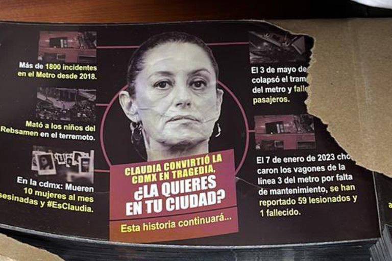 Hallan en la Alcaldía Cuauhtémoc propaganda contra Sheinbaum