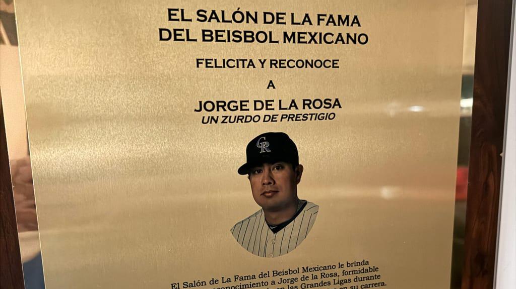 $!Jorge de la Rosa considera un honor haber sido exaltado al Salón de la Fama del Beisbol en México