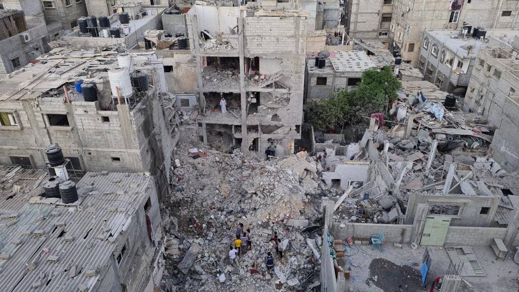 $!Destrucción en Gaza después de tres días de violencia.
