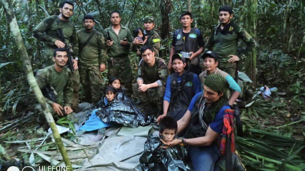 $!Aparecen con vida los 4 niños que estaban perdidos en selva colombiana
