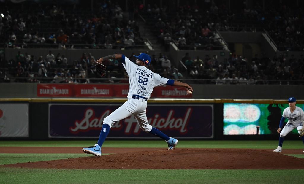 $!En cerrado duelo inaugural en la Antigua Cajeme, Yaquis se lleva el triunfo ante Naranjeros