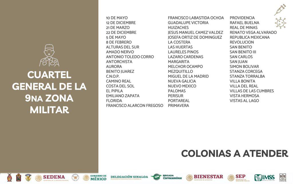 $!¿Tienes de 18 a 29 años? Ubica tu macrocentro de vacunación en Culiacán