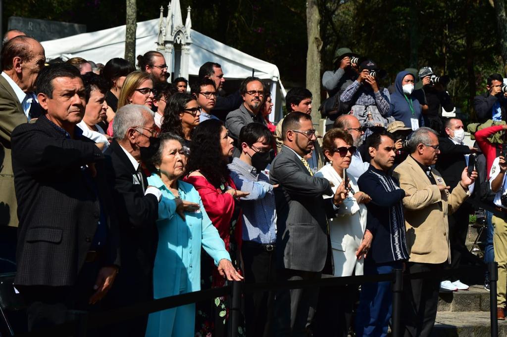 $!Cenizas de Arnoldo Martínez Verdugo son llevadas a la Rotonda de las Personas Ilustres en la CDMX