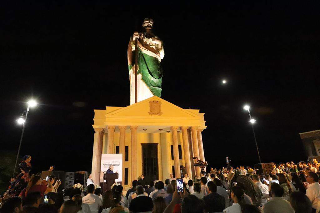 $!Inauguran el Mirador de Badiraguato, el parque donde sobresale San Judas, de 18 metros de alto
