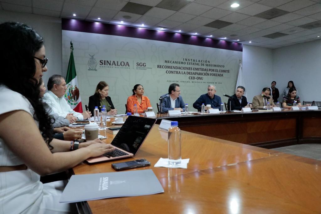 $!Instalan en Sinaloa mecanismo de seguimiento contra desaparición forzada