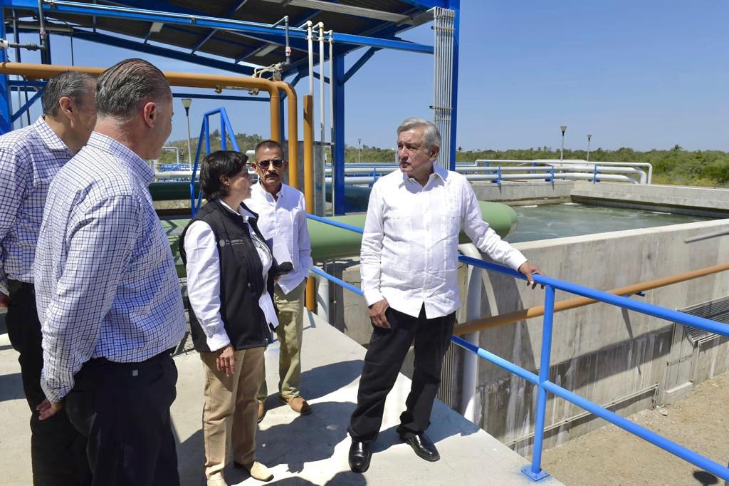 $!Inaugura AMLO plantas tratadoras de aguas residuales en Mazatlán