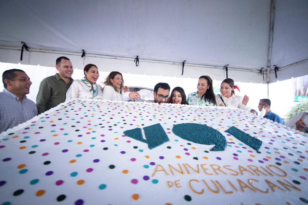 $!Parten pastel en el Ayuntamiento de Culiacán para festejar aniversario 491
