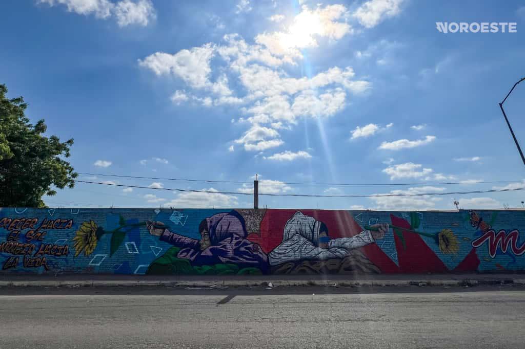 $!Murales transforman calles de la colonia La Costerita, en Culiacán