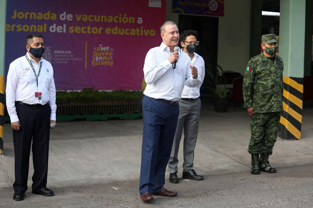 $!Vacunación de maestros será pauta para regreso a aulas en Sinaloa: Quirino