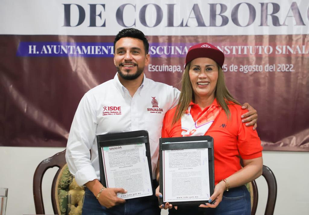 $!Isde y Ayuntamiento de Escuinapa firman Convenio de Colaboración deportiva