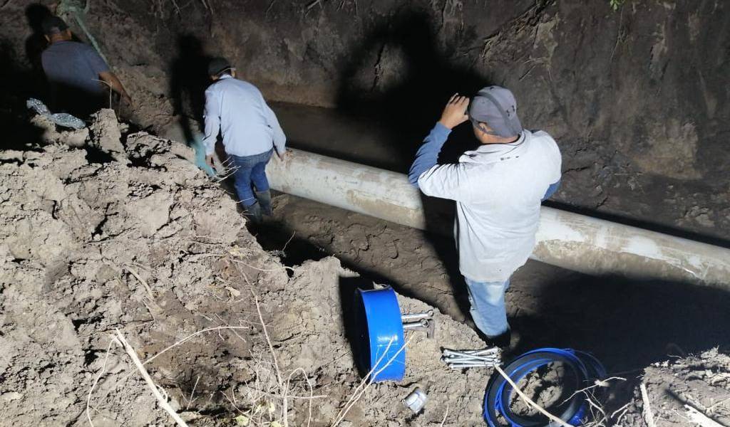 Surge nueva falla en tubería del acueducto en Baluarte-Escuinapa Surge nueva falla en tubería del acueducto en Baluarte-Escuinapa