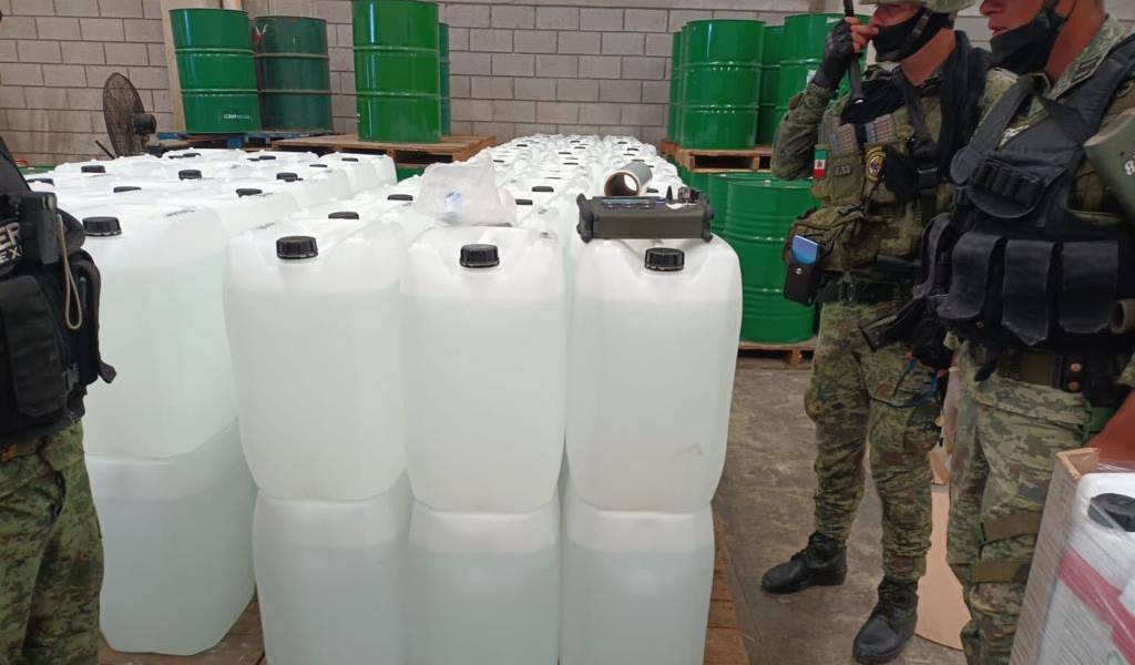 Sedena presume aseguramiento histórico de fentanilo en Sinaloa