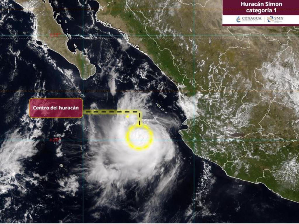 $!Permanece huracán Simon frente a las costas de Nayarit y Sinaloa