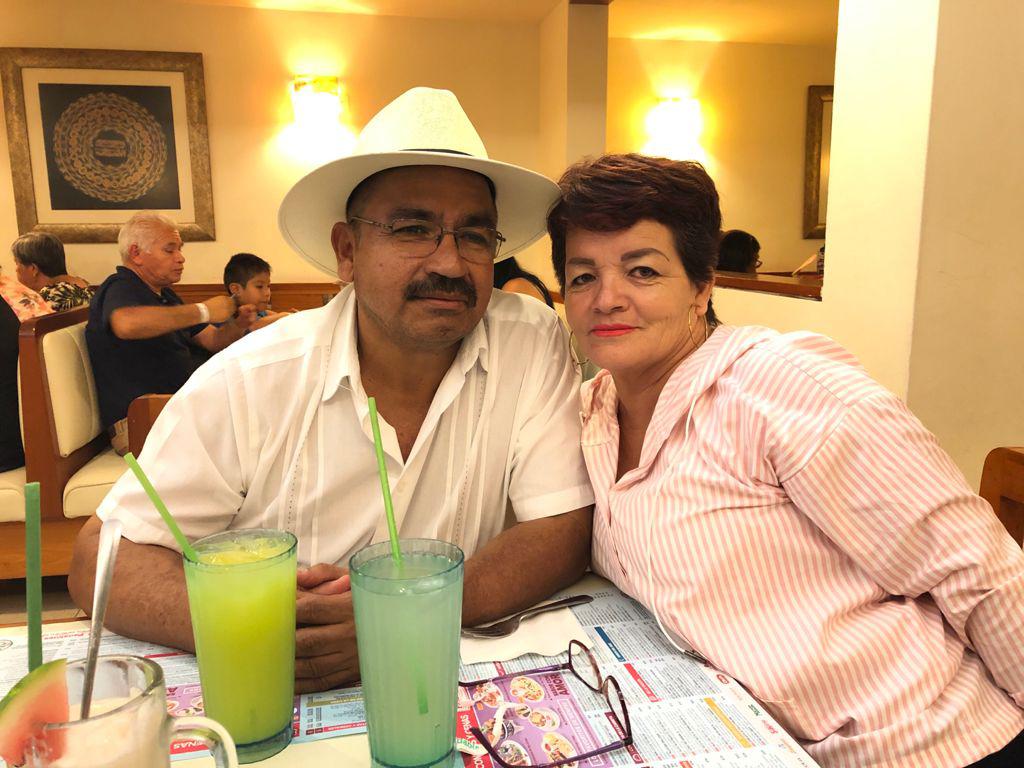 $!Candelario Verde junto a su esposa María Santos Escobedo.