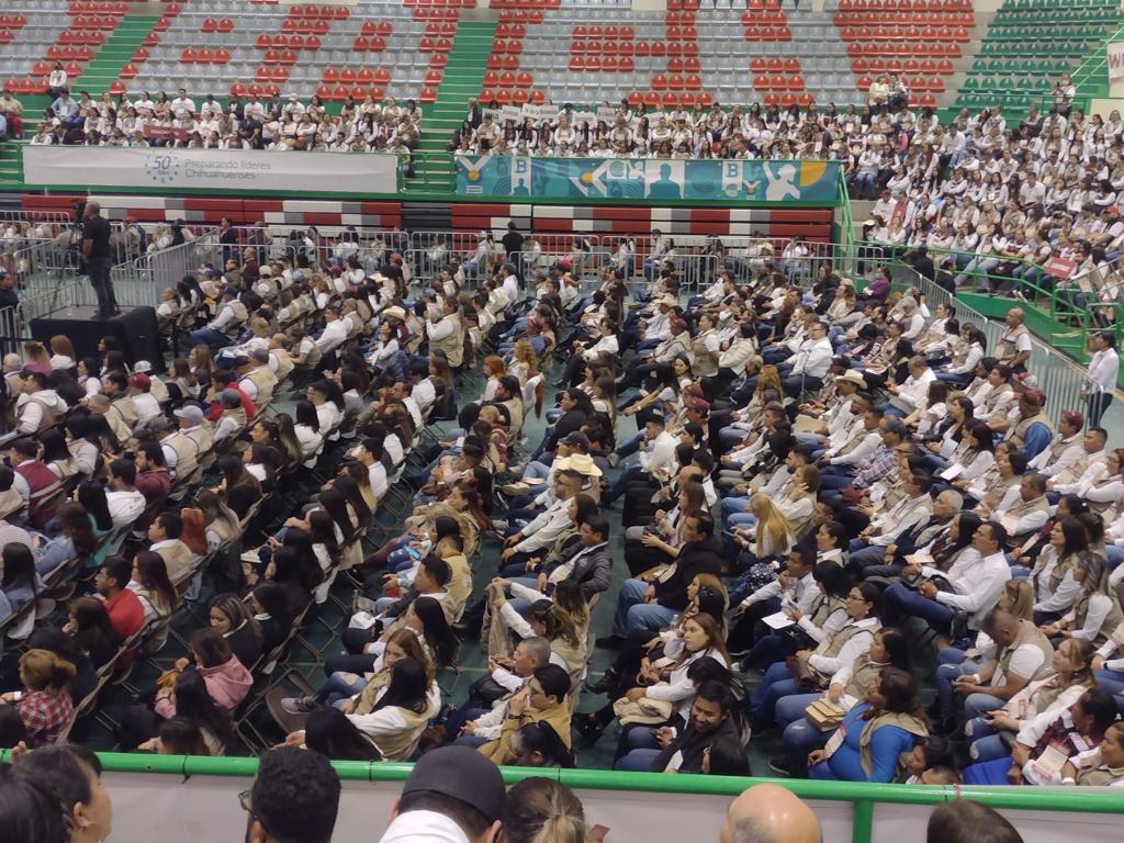 $!Funcionarios federales en Chihuahua concentrados en reunión con el Presidente López Obrador.