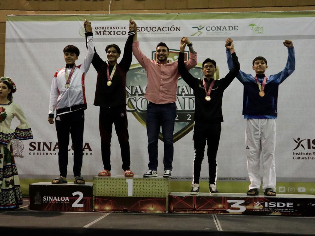 $!Sinaloa conquista dos oros, una plata y cinco bronces en el taekwondo de los Juegos Conade