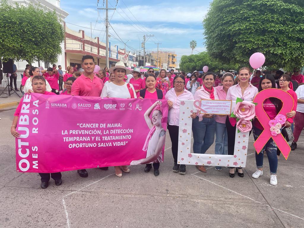 $!Se pinta de rosa Escuinapa para unirse a la lucha contra el cáncer de mama