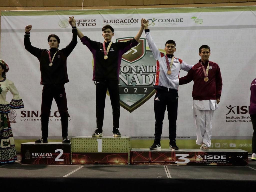 $!Sinaloa conquista dos oros, una plata y cinco bronces en el taekwondo de los Juegos Conade