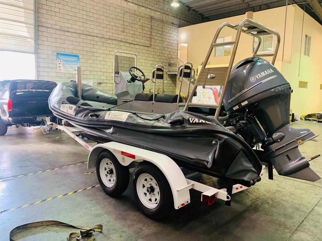 $!Lancha adquirida por la Comisión Estatal de Búsqueda de Personas.