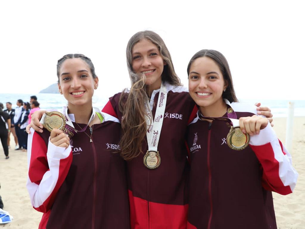 $!Sinaloa se impone con 3 oros en voleibol de playa