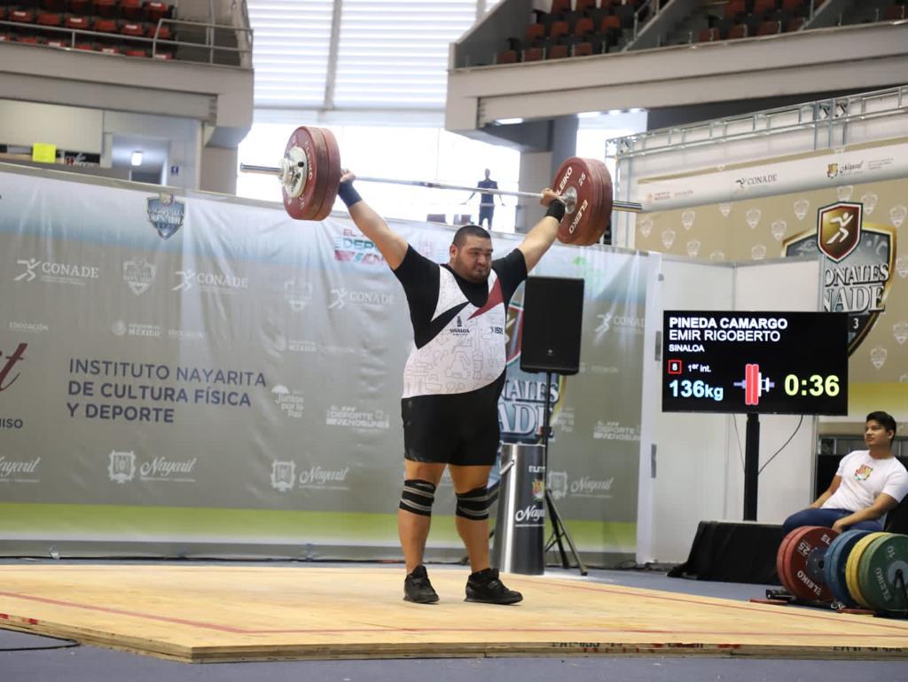 $!Roberto Cruz aporta el séptimo oro para Sinaloa en pesas
