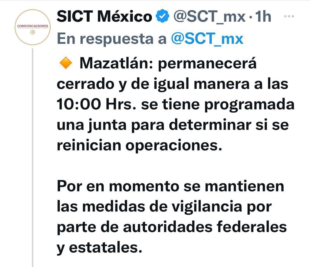 $!Reanudan operaciones los aeropuertos de Culiacán y Mazatlán