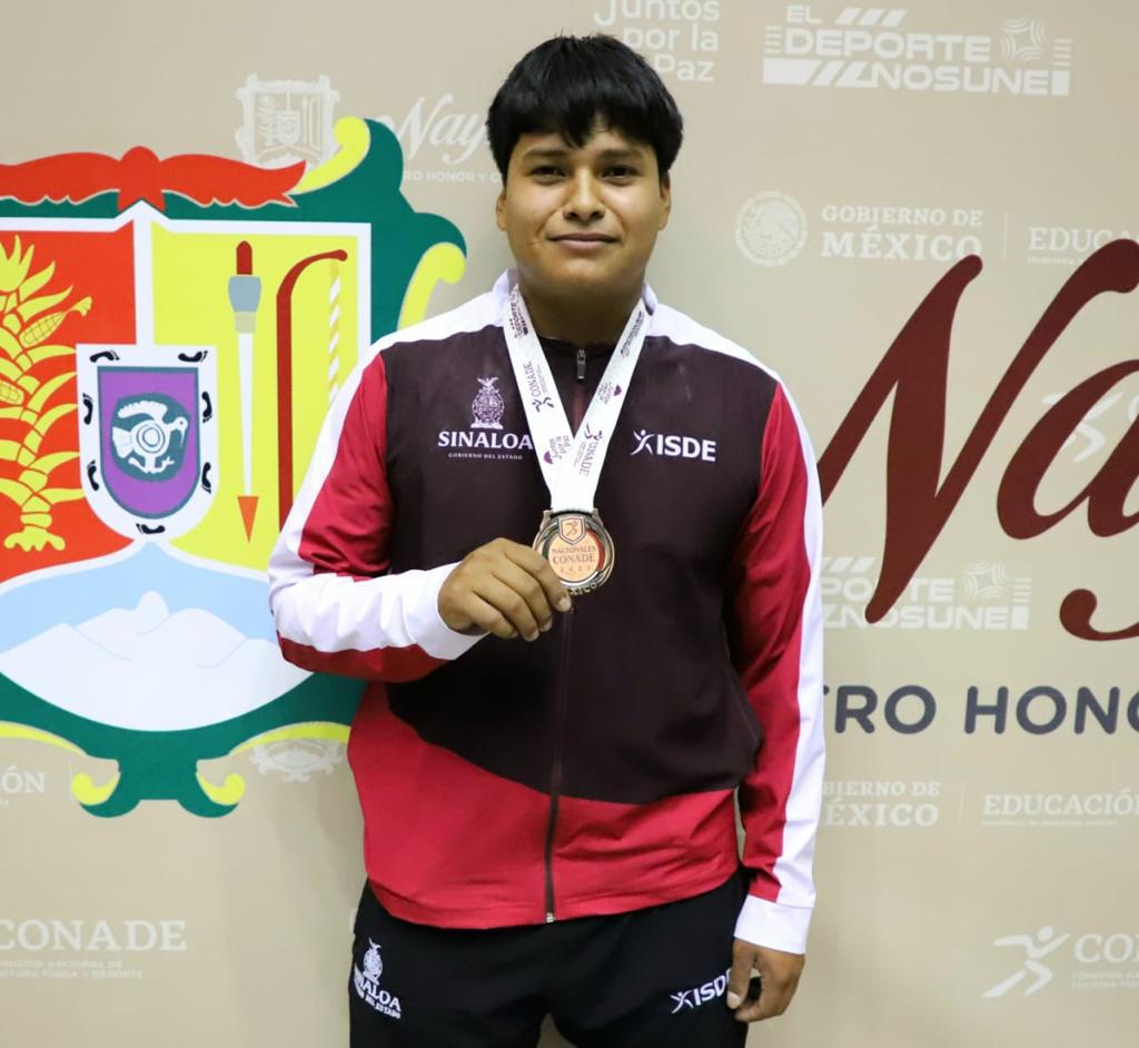 $!Roberto Cruz aporta el séptimo oro para Sinaloa en pesas