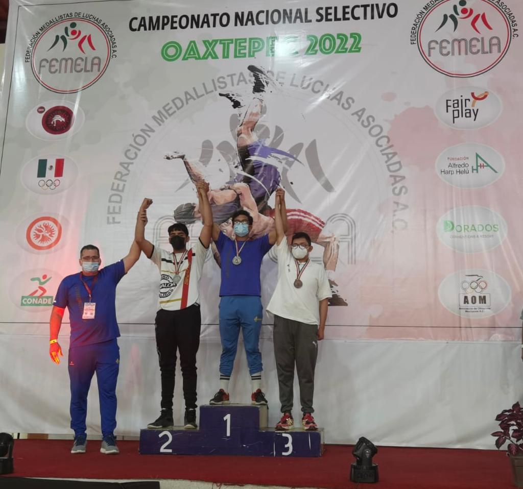 $!Logra Paúl Morales medalla de oro en el Clasificatorio Nacional de Luchas