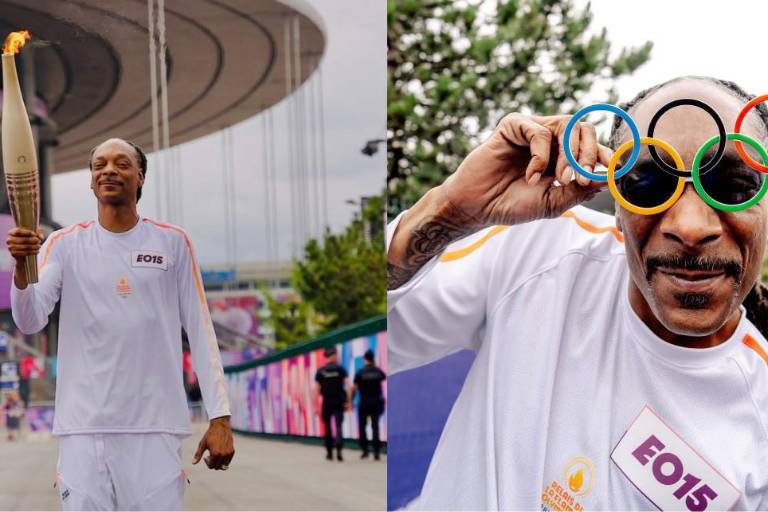 Recorre Snoop Dogg calles de París con la llama olímpica