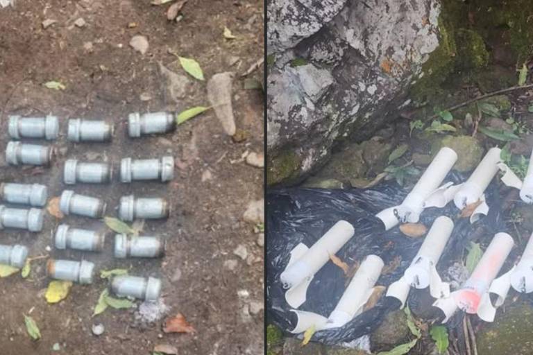 Aseguran 42 explosivos artesanales y 207 cartuchos en cateo en Durango