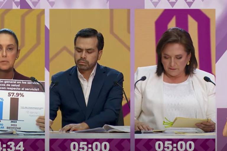 Claudia Sheinbaum, Xóchitl Gálvez y Álvarez Máynez se enfrentan cara a cara en primer Debate Presidencial