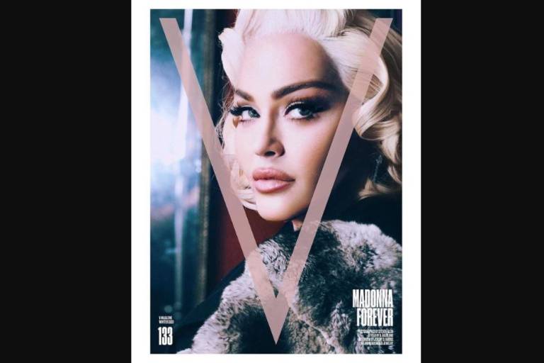 Posa Madonna para la revista V Magazine, con una imagen inspirada en la última de Marilyn Monroe