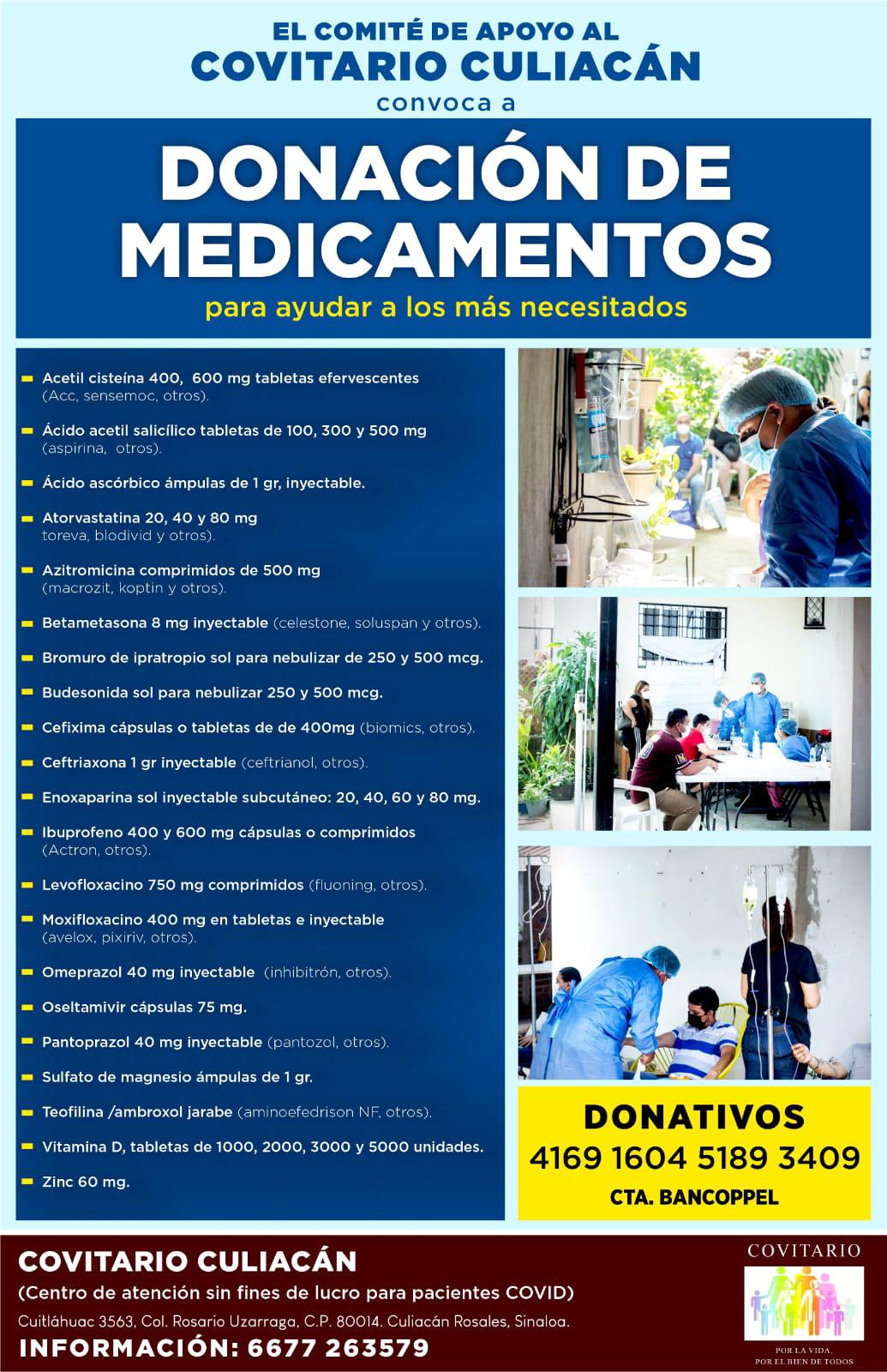 $!Culiacán tiene un Covitario para atender gratuitamente a pacientes con Covid, y solicita ayuda de la ciudadanía