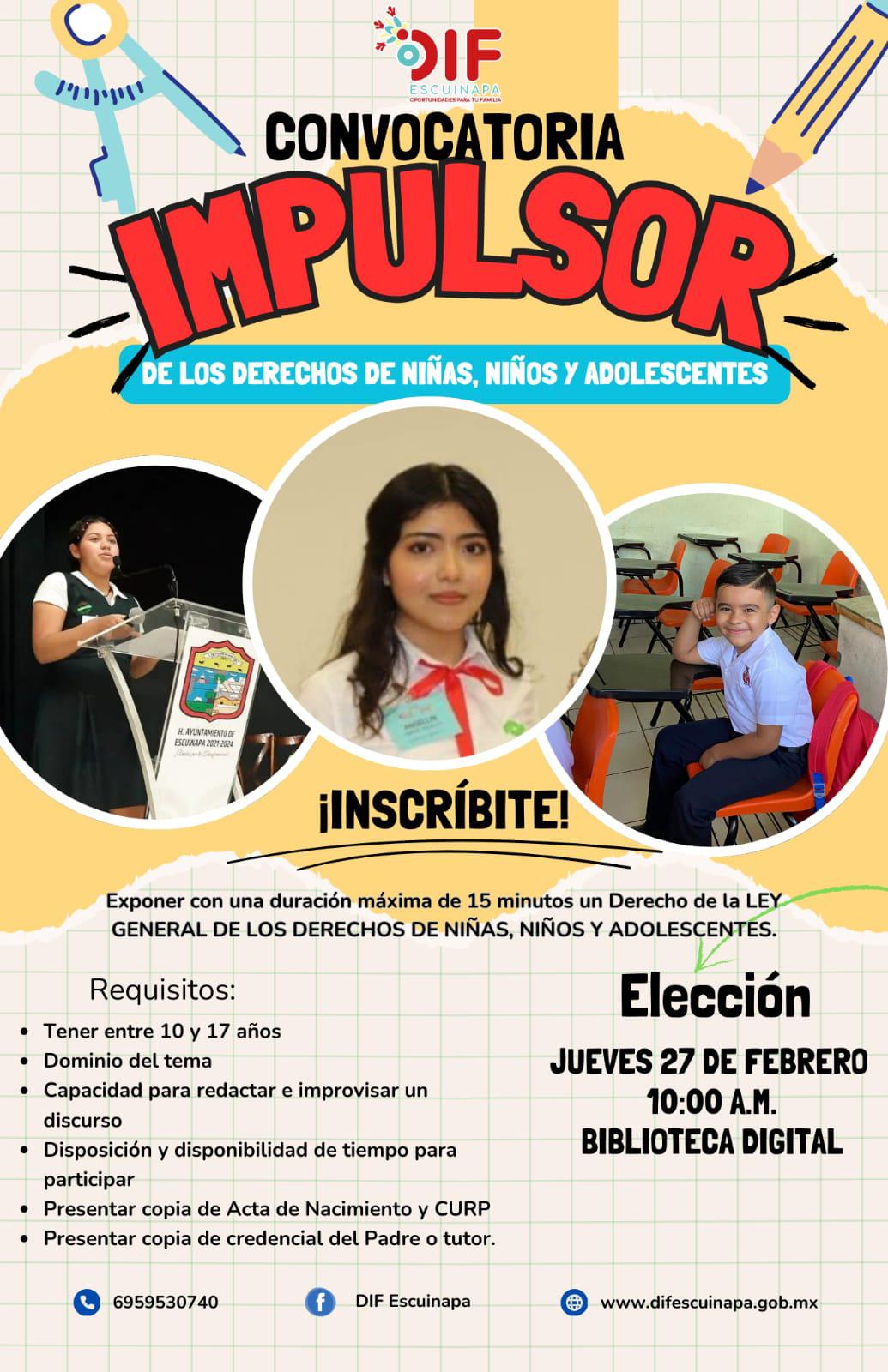 $!Buscan en Escuinapa al Impulsor de los Derechos de Niñas, Niños y Adolescentes 2025