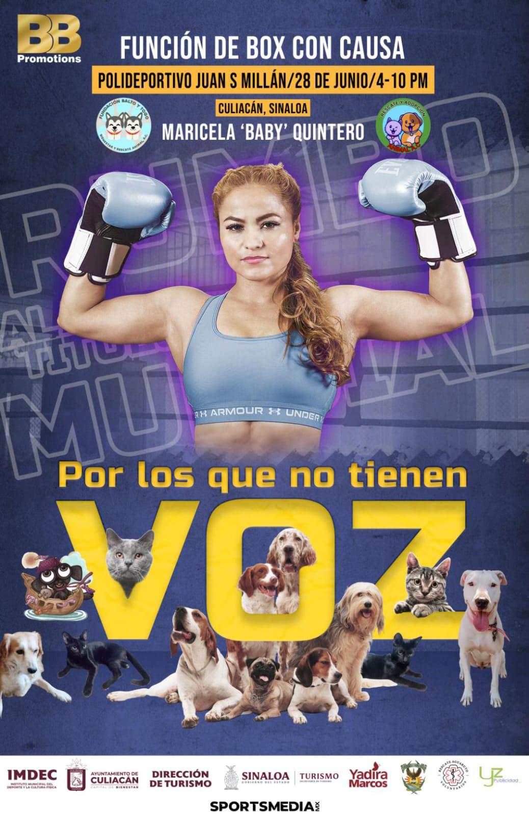 $!Dará Maricela 'La Baby' Quintero función de box por los que no tienen voz