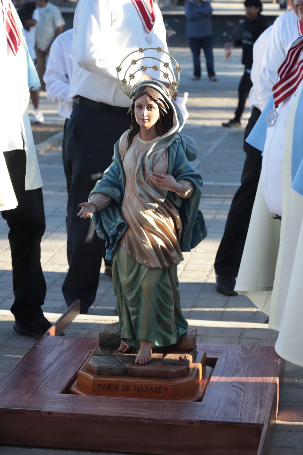$!Reciben con devoción a la Virgen de Nazaret en la parroquia San Juan Apóstol y Evangelista