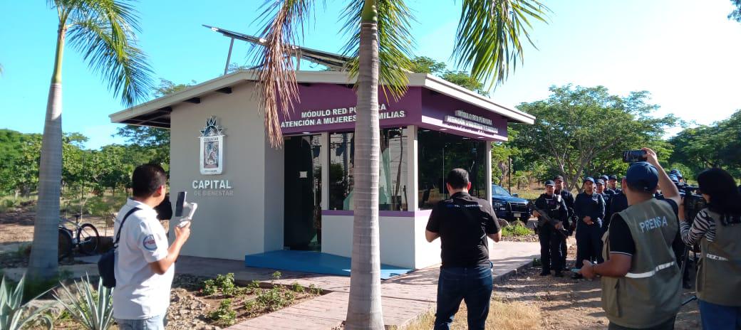 $!Inauguran módulo Red Púrpura de la Policía Municipal en el Jardín Botánico de Culiacán