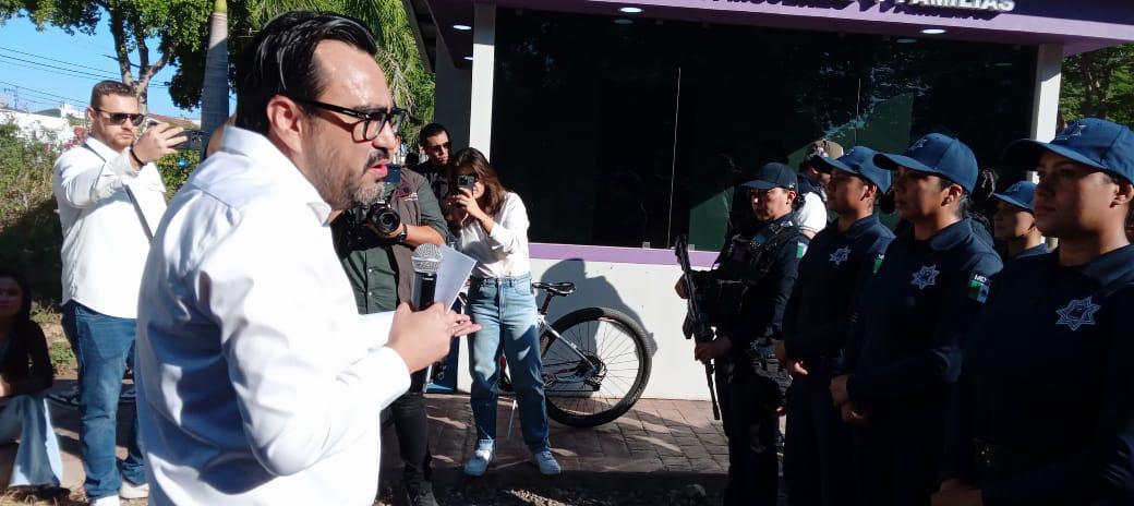 $!Inauguran módulo Red Púrpura de la Policía Municipal en el Jardín Botánico de Culiacán