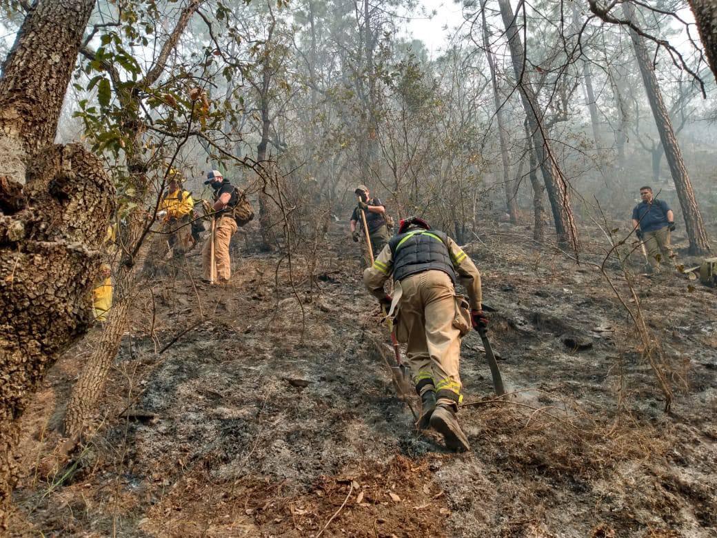 $!Incendio forestal en Nuevo León ha afectado a más de 8 500 hectáreas en la Sierra de Santiago