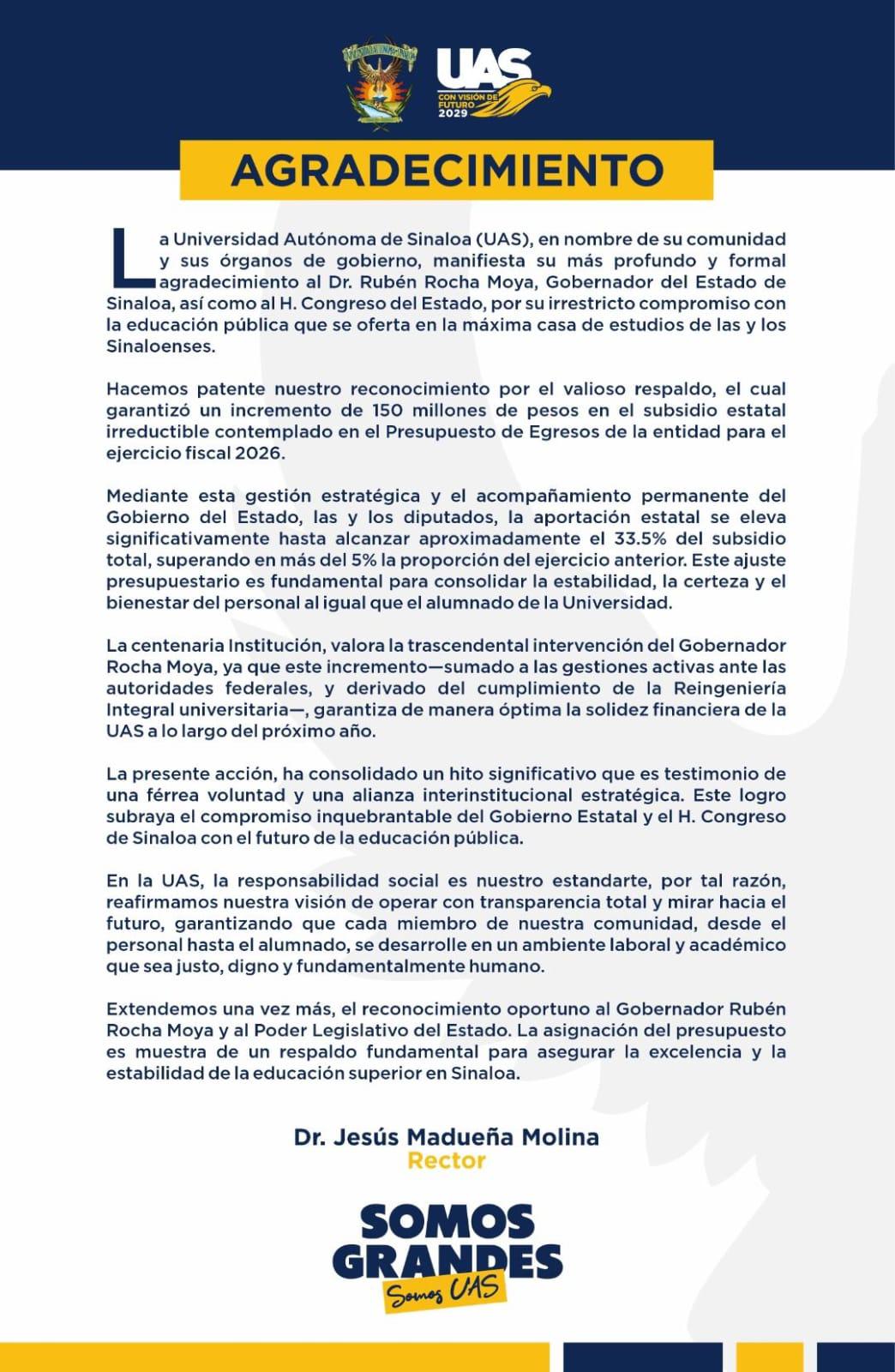 $!Después de mesa de diálogo, no hay anuncio de pago de aguinaldo para la UAS