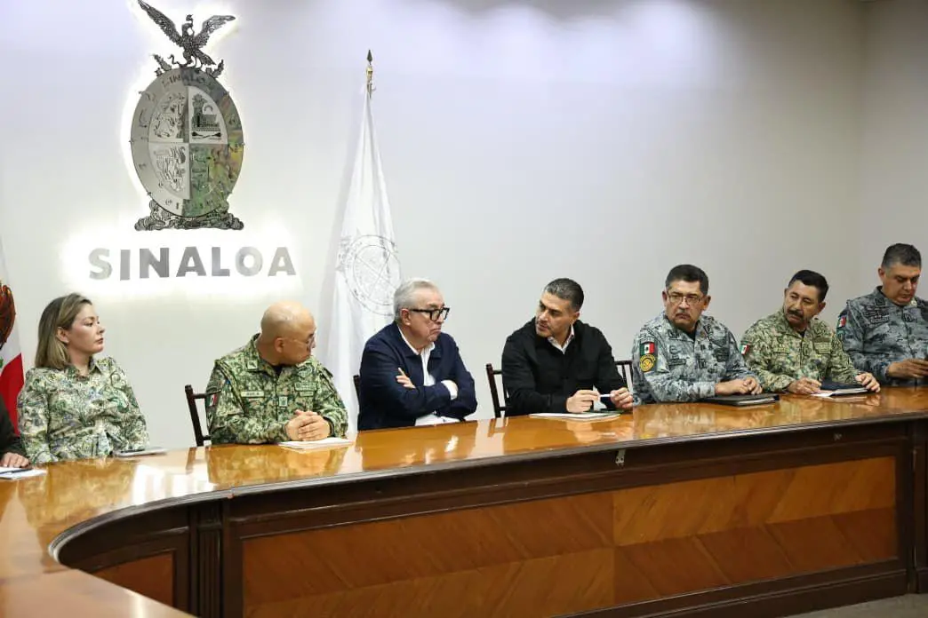 $!Evalúan Rocha Moya y García Harfuch estrategia de seguridad en Sinaloa