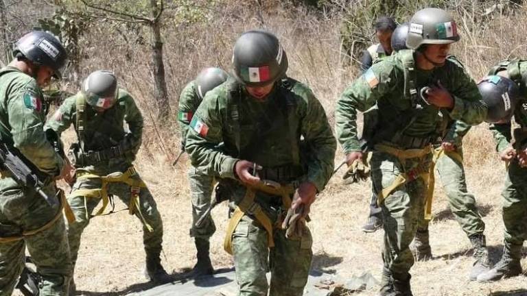 Entrenamiento de un batallón del Ejército.