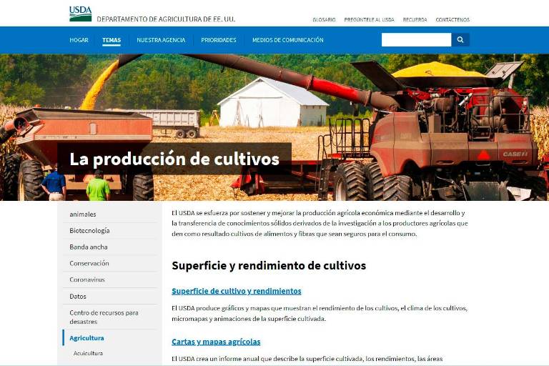 Con la cosecha finalizada el USDA deja sin cambios sus estimados
