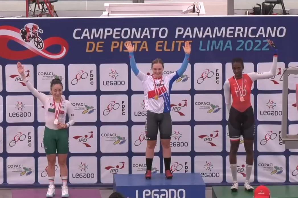 $!Sinaloense María Antonieta Gaxiola gana plata en Panamericano Elite de Ciclismo de Pista