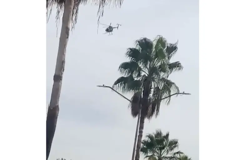 Un amplio despliegue de seguridad por tierra y aire se registró este sábado en el sector Los Ángeles, en Culiacán.